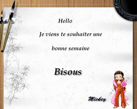 bonne semaine